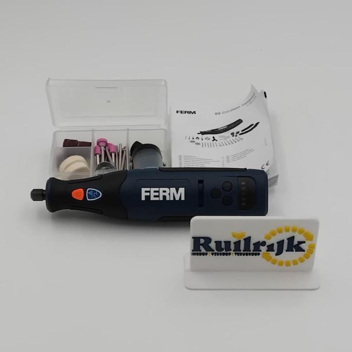 Ferm CTM1018 Roterende Combitool Li-Ion Accu 8V - Nieuw, Doe-het-zelf en Verbouw, Gereedschap | Schuurmachines, Zo goed als nieuw