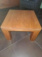 Bijzettafel eikenhout 65 x 65 cm, Ophalen, Minder dan 45 cm, Vierkant, 55 tot 75 cm