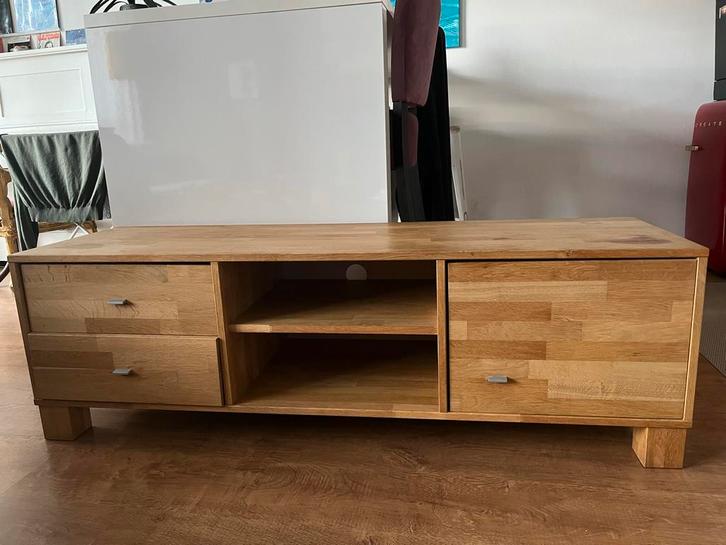 Houten TV-meubel / Dressoir, Huis en Inrichting, Kasten | Televisiemeubels, Gebruikt, Minder dan 100 cm, 100 tot 150 cm, 25 tot 50 cm