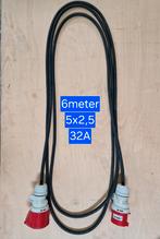 Verlengkabel Krachtstroom kabel 380V 32A 5p 5x2,5 mm², Ophalen of Verzenden, Zo goed als nieuw, Kabel of Snoer