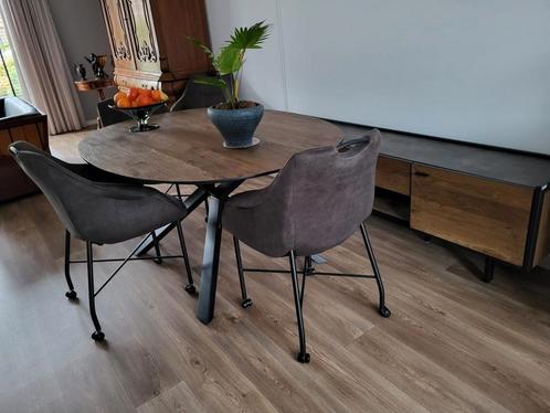 Eethoek Xooon, Huis en Inrichting, Tafels | Eettafels, Zo goed als nieuw, 100 tot 150 cm, Vijf personen of meer, Ovaal, Eikenhout