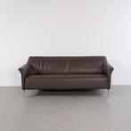 1x Leolux Mayon Bank 3-zits/198cm Lichtbruin Leer - Staal
