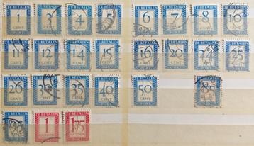 POSTZEGELS NEDERLAND PORTZEGELS 1947-1958 beschikbaar voor biedingen