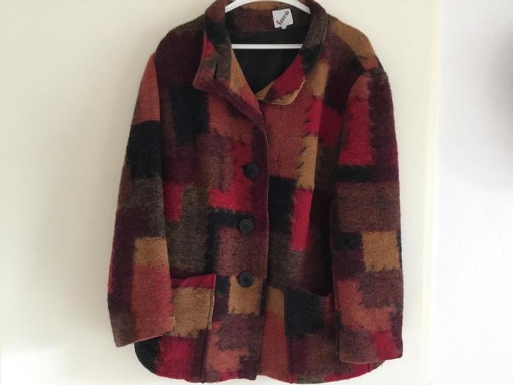 Mooi wollen jasje maat 46, Kleding | Dames, Jasjes, Kostuums en Pakken, Zo goed als nieuw, Jasje, Maat 46/48 (XL) of groter, Ophalen of Verzenden