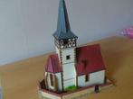 Huisje H0 en kerk H0, Hobby en Vrije tijd, Modeltreinen | H0, Gelijkstroom of Wisselstroom, Brug, Tunnel of Gebouw, Zo goed als nieuw
