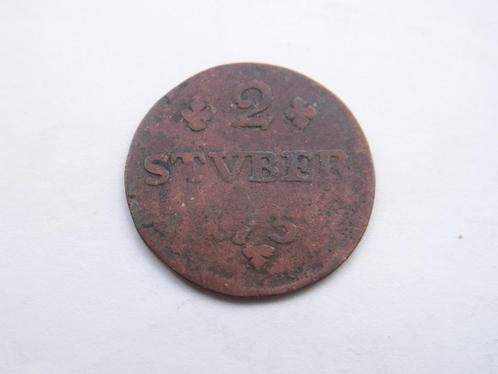 Duitse Staten - WIED NEUWIED. 2 Stuber - 1752, Postzegels en Munten, Munten | Europa | Niet-Euromunten, Losse munt, Duitsland