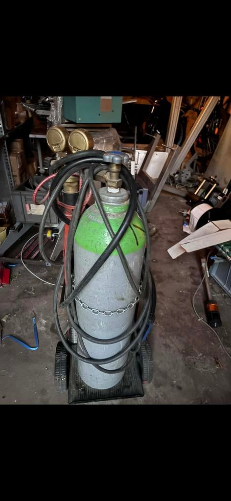 Welding machine semi automatic with gas.bottle, Ophalen of Verzenden, Zo goed als nieuw