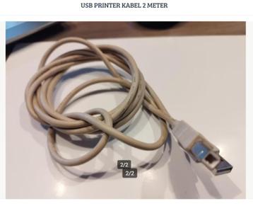 USB PRINTER KABEL 2 METER beschikbaar voor biedingen