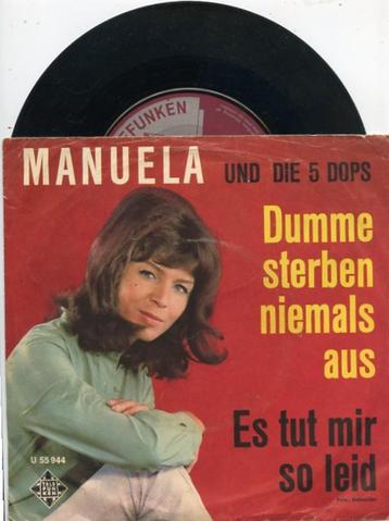 Single van Manuela und die 5 Dops- 1966- made in holland  beschikbaar voor biedingen