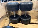 2 x 40 kg rubberen dumbells dumbell set gewichten, Dumbbell, Gebruikt, Rubberen dumbells, 2 x 40 kg