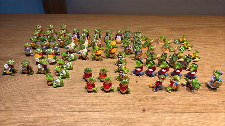 Kinder Surprise figuurtjes – Crazy Crocos verzameling, Verzamelen, Verrassingseieren, Zo goed als nieuw, Hardplasticfiguren, Ophalen of Verzenden