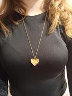 stainless steel ketting met hart, Sieraden, Tassen en Uiterlijk, Kettingen, Nieuw, Ophalen of Verzenden, Goud, Overige materialen