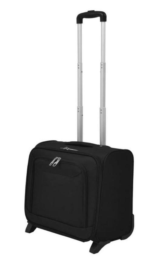 Pilotenkoffer zwart piloten pilootkoffer GRATIS BEZORGD!, Sieraden, Tassen en Uiterlijk, Koffers, Nieuw, Zacht kunststof, Minder dan 50 cm