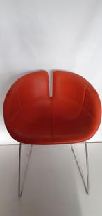 Moroso Fjord oranje / bruin fauteuil, Gebruikt, Ophalen