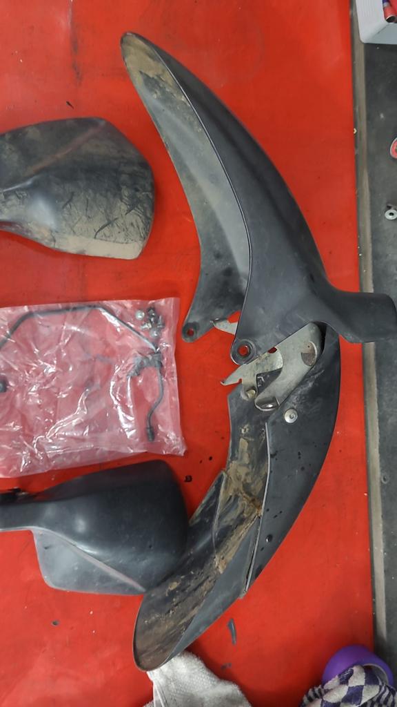 Honda Transalp 700 voorspatbord met handkappen, Motoren, Ophalen of Verzenden, Gebruikt