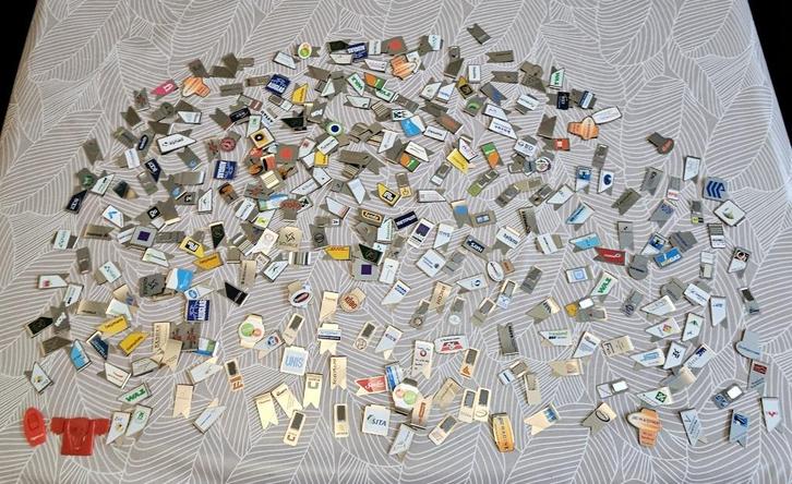 330 stuks paperclips met reclame, Verzamelen, Merken en Reclamevoorwerpen, Zo goed als nieuw, Overige typen, Ophalen of Verzenden