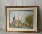 Aquarel schilderij kerk Zwijndrecht Kijfhoekkerk., Antiek en Kunst, Ophalen