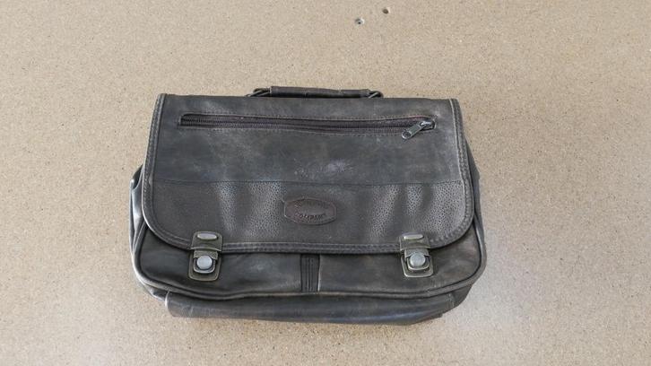 Bruin leren tas, Sieraden, Tassen en Uiterlijk, Tassen | Schoudertassen, Gebruikt, Overige merken, Bruin, Leer, Ophalen of Verzenden