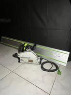 Festool TS 55 EBQ invalzaag met liniaal, Doe-het-zelf en Verbouw, Gebruikt, Invalzaag, Ophalen of Verzenden, 30 tot 70 mm