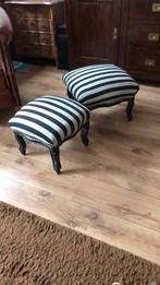Voetenbankjes, brocante, stevig, Huis en Inrichting, Ophalen of Verzenden, Gebruikt, Rechthoekig, Minder dan 50 cm