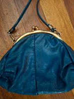 Leren tasje , blauw, Ophalen of Verzenden, Blauw, Schoudertasje