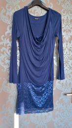 Gaaf jurkje met kant maat 38, Maat 38/40 (M), Brooker, Blauw, Ophalen of Verzenden