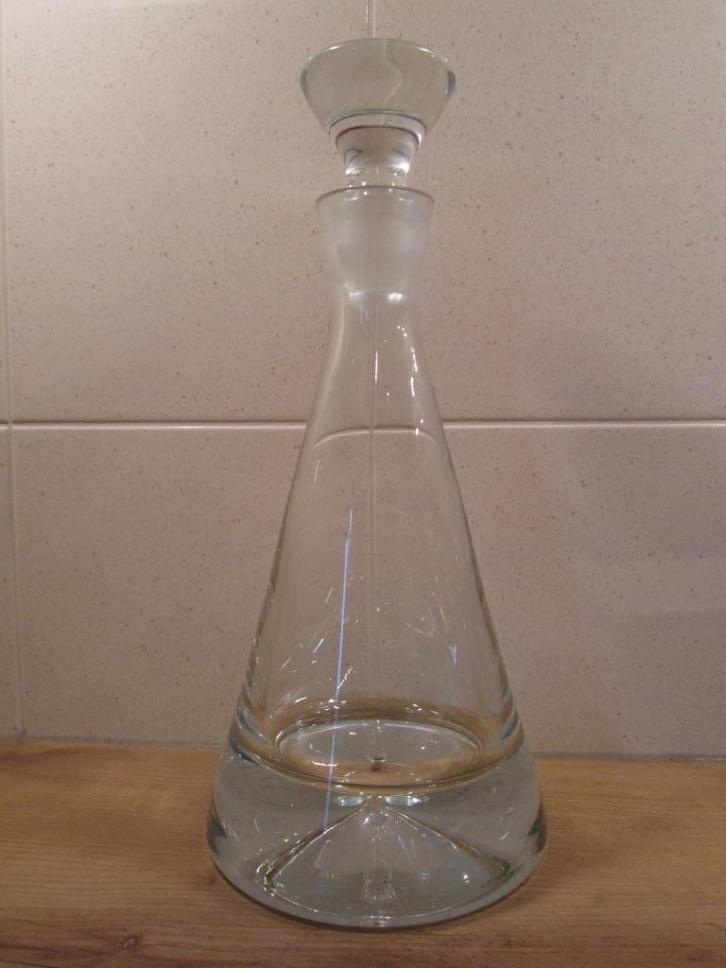 Karaf met luchtbel, Antiek en Kunst, Antiek | Glas en Kristal, Ophalen of Verzenden