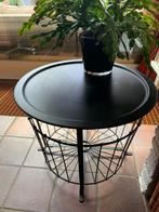 Ikea GUALÖV tafel met los dienblad waaronder opbergruimte, Huis en Inrichting, Tafels | Bijzettafels, Metaal of Aluminium, Rond