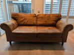 Bruine Kunstleer Bank - 3 Zits, Ophalen, Kunststof, Gebruikt, Driepersoons