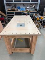 Werkbank MFT Berken 36mm dik Werkblad met Douglas Onderstel, Doe-het-zelf en Verbouw, Werkbanken, Ophalen, Zo goed als nieuw, 170 cm of meer