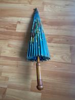 Curiosa antieke parasol paraplu handbeschilderd, Antiek en Kunst, Ophalen of Verzenden