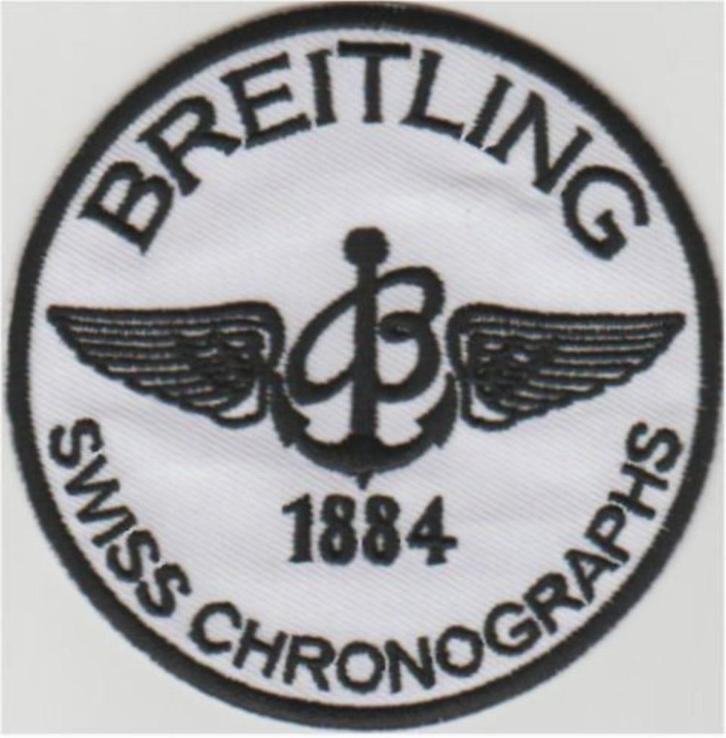 Breitling stoffen opstrijk patch embleem #2, Verzamelen, Kleding en Patronen, Nieuw, Shirt, Verzenden