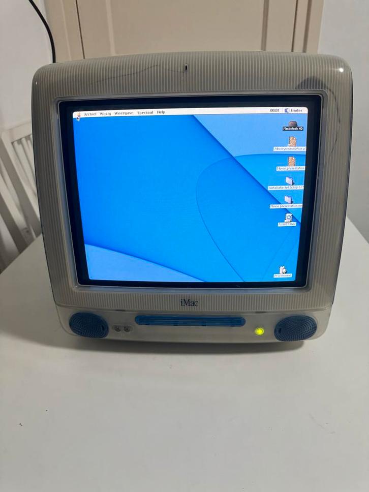 Iconische Apple iMac G3 - Groen & Blauw, Computers en Software, Vintage Computers, Ophalen