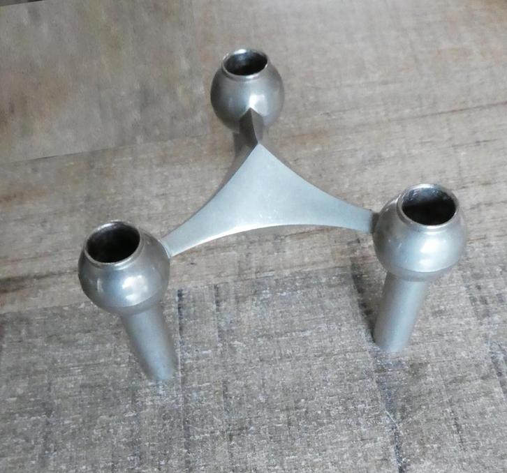 Stoff en Nagel Kandelaar, Antiek en Kunst, Antiek | Kandelaars, Overige materialen, Ophalen of Verzenden