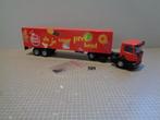 lion scania p rood redband met doos en spiegels, Ophalen of Verzenden, Zo goed als nieuw, Bus of Vrachtwagen, Lion Toys