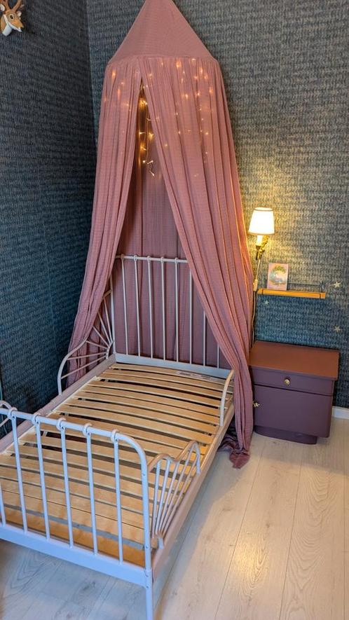 Ikea minnen bed lichtroze, Kinderen en Baby's, Kinderkamer | Bedden, Zo goed als nieuw, 180 cm of meer, 70 tot 85 cm, Ophalen