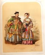 Les Nations: costumes de tous les pays 1853 20 Chromolitho's, Ophalen of Verzenden