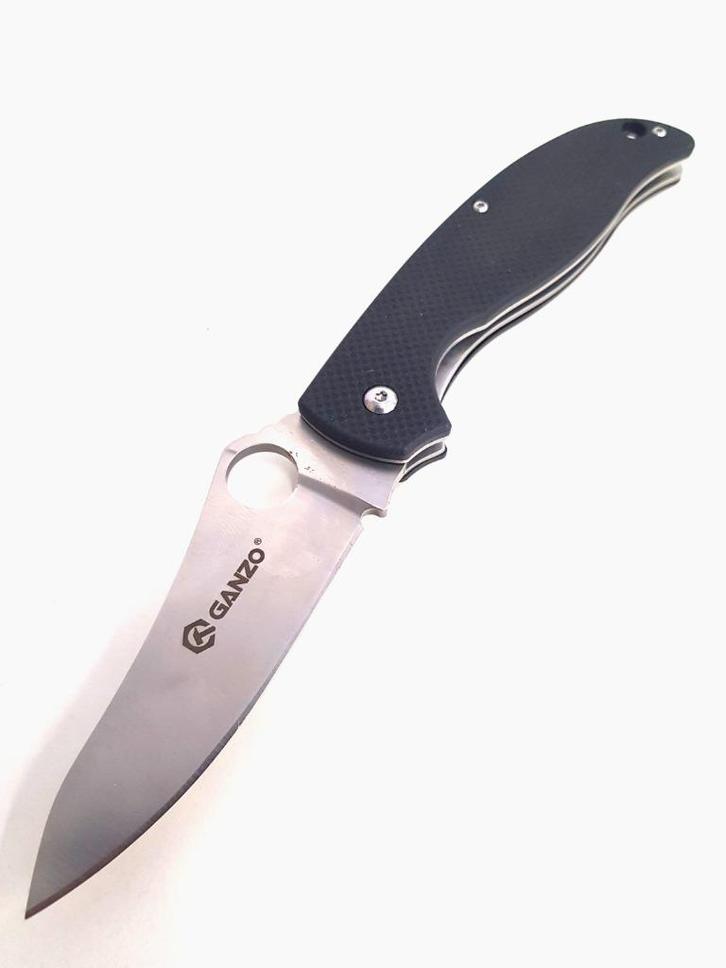 Ganzo G734 Camping Sport Outdoor zakmes zwart, Caravans en Kamperen, Kampeergereedschap, Nieuw, Verzenden
