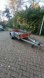 Aanhanger geremd enkelasser aanhangwagen 1300kg, Ophalen of Verzenden, Gebruikt