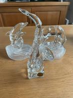 Kristallen Saxofoon, Dolfijnen & Paarden Set, Antiek en Kunst, Antiek | Glas en Kristal, Ophalen