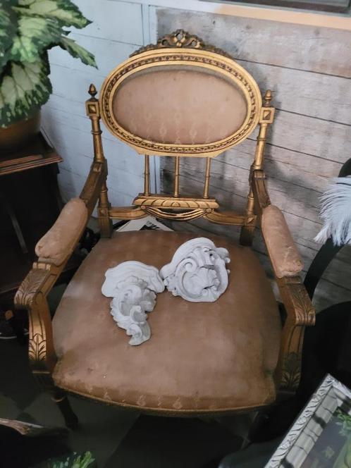 Antieke stoel Louis XVI foto 1 t/m 4, Antiek en Kunst, Antiek | Meubels | Stoelen en Banken, Ophalen