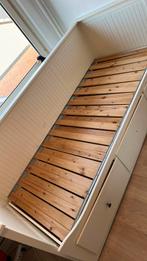 Ikea uitschuif bed  Hemnes160x200m, Ophalen, Zo goed als nieuw, Eenpersoons, 90 cm