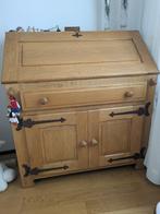 Secretaire massief eiken, Huis en Inrichting, Kasten | Secretaires, Ophalen, Zo goed als nieuw, Klassiek
