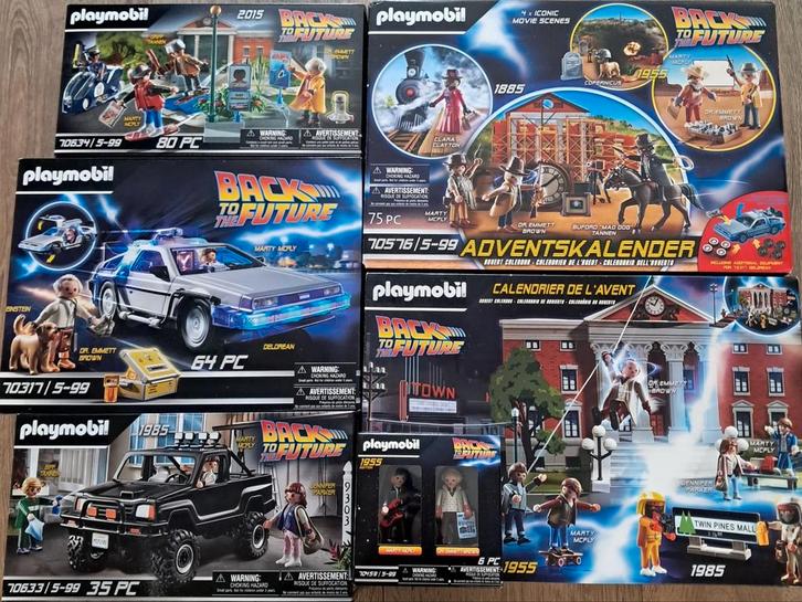 playmobil back to the future kollektie nieuw in doos!, Verzamelen, Film en Tv, Nieuw, Ophalen of Verzenden