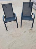 2 stevige tuinstoelen, Ophalen, Zo goed als nieuw, Kunststof
