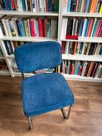 Ribstof stol buisframe, Huis en Inrichting, Stoelen, Ophalen, Zo goed als nieuw, Eén