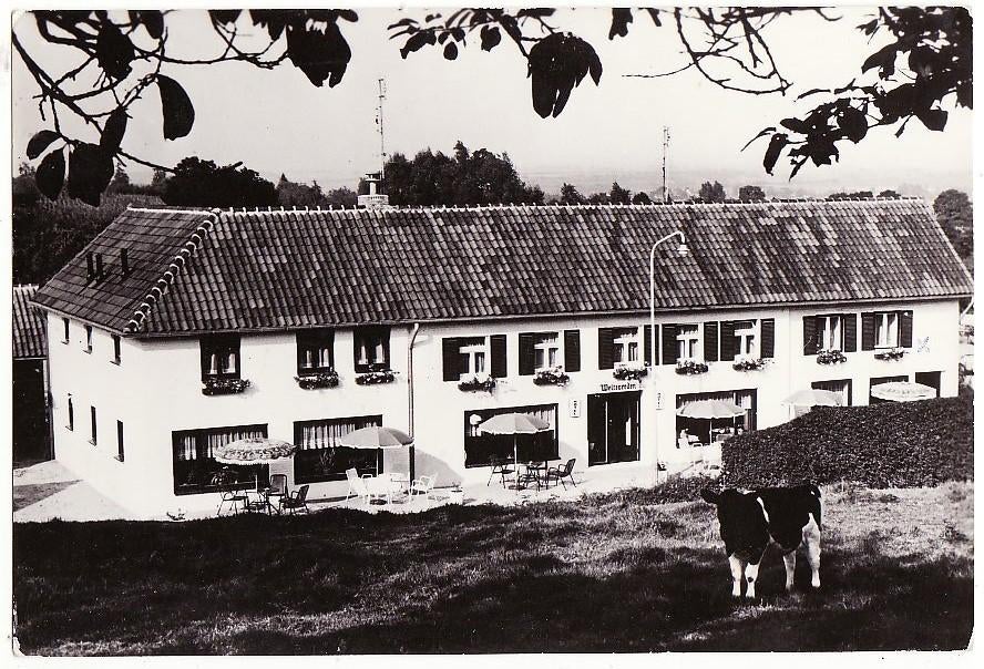 Epen (L) Hotel Weltevreden / houbenstraat 12 -ca 1960., Verzenden, 1940 tot 1960, Gelopen, Limburg