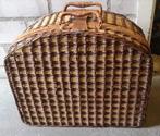Rieten vintage picknickmand set voor 4 pers., Hobby en Vrije tijd, Picknickmanden, Ophalen of Verzenden, Zo goed als nieuw