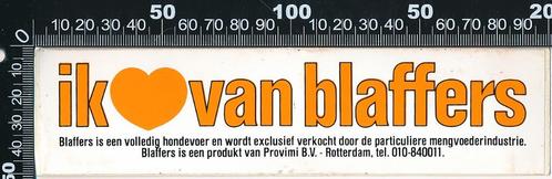 Sticker: Blaffers - Ik hou van Blaffers, Verzamelen, Stickers, Zo goed als nieuw, Dier en Natuur, Ophalen of Verzenden