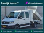 Volkswagen Crafter 177pk Open Laadbak Dubbel Cabine met Kist, Auto's, Bestelauto's, Stof, Gebruikt, Euro 6, 4 cilinders